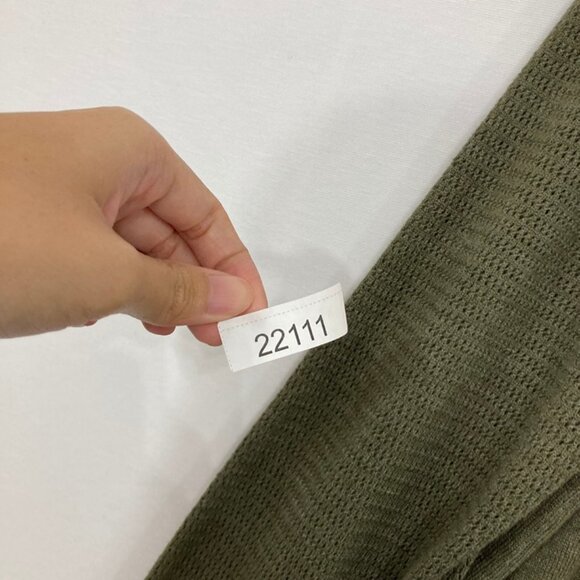 New LOFT size XL Green/Gray V Neck Soft Lightweight Knit Pullover Sweater - Picture 9 of 9